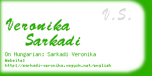 veronika sarkadi business card